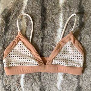 Acacia swim mesh bikini top